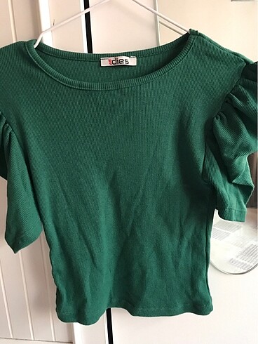Zara Turuncu ve yeşil bluz tişört