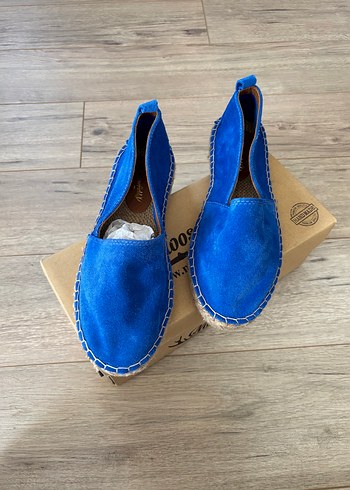 lacivert kadın espadril ayakkabı 40 no - Görsel 2