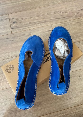 lacivert kadın espadril ayakkabı 40 no - Görsel 4