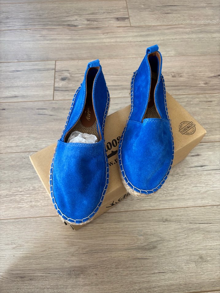 lacivert kadın espadril ayakkabı 40 no - Görsel 2