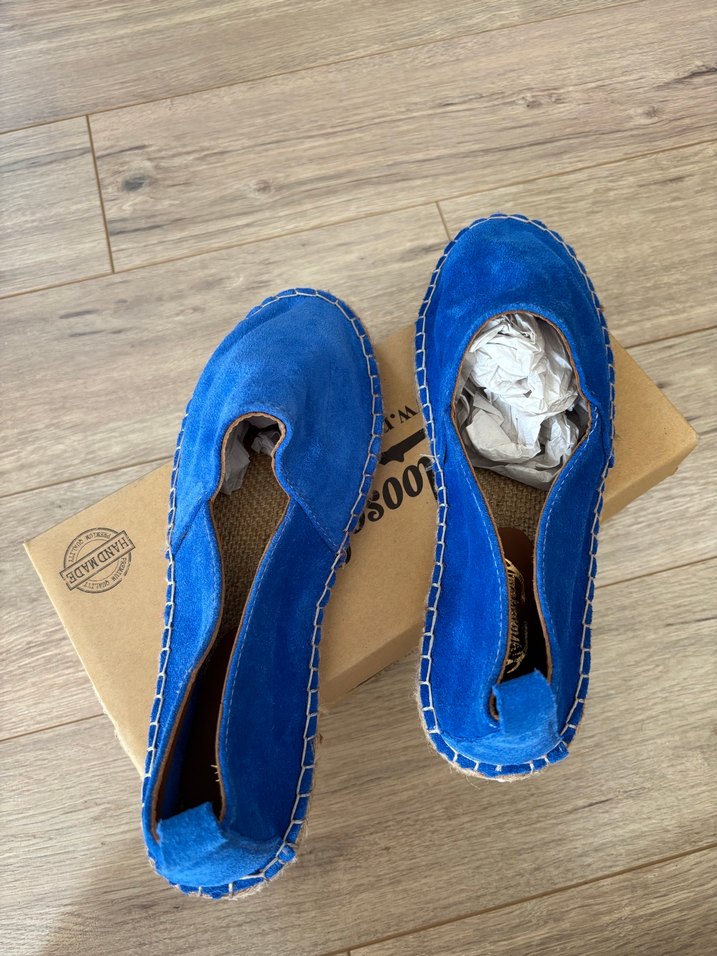 lacivert kadın espadril ayakkabı 40 no - Görsel 4