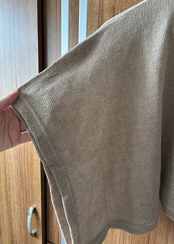 bej rengi salaş kısa kollu üst l-xl - Görsel 2