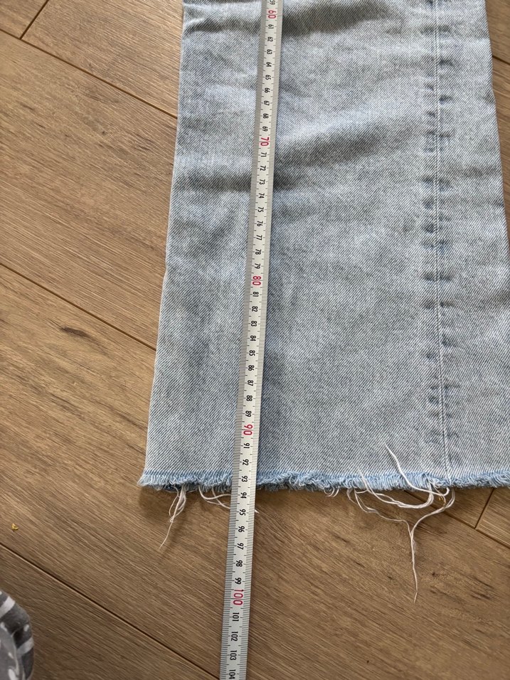 zara yırtık paça jean 34 beden - Görsel 5