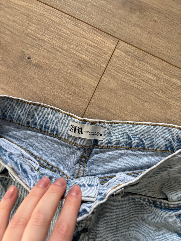 zara yırtık paça jean 34 beden - Görsel 4