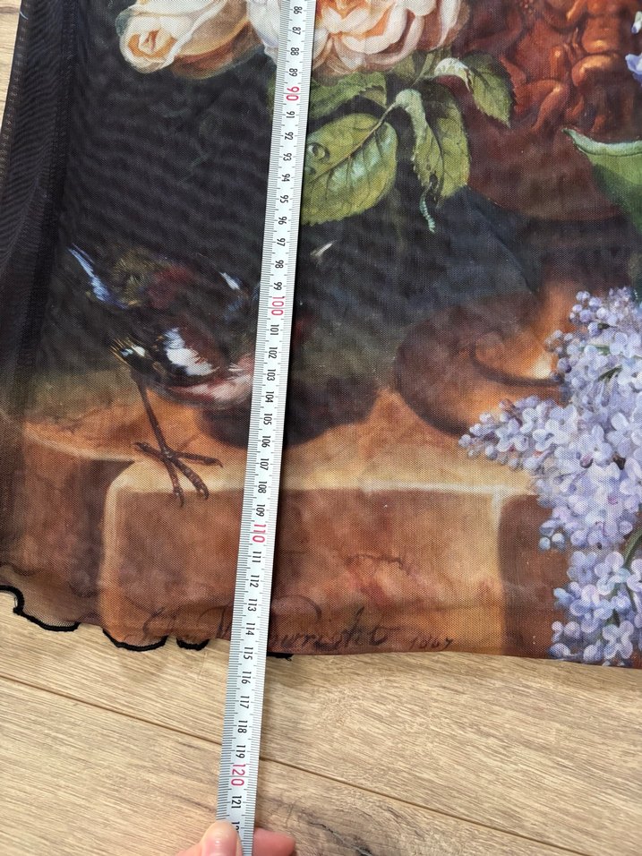 stradivarius çiçek desenli tül elbise - Görsel 5