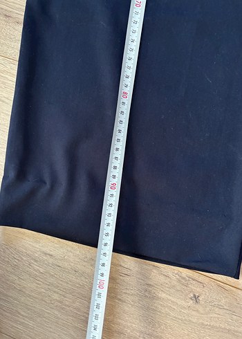 lacivert rahat bol kesim kumaş pantolon - Görsel 4