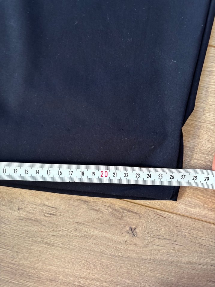 lacivert rahat bol kesim kumaş pantolon - Görsel 5