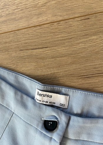bershka 40 beden mavi kumaş pantolon - Görsel 6