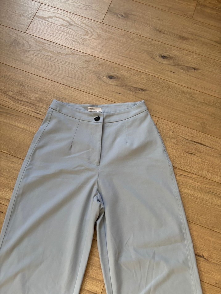 bershka 40 beden mavi kumaş pantolon - Görsel 2