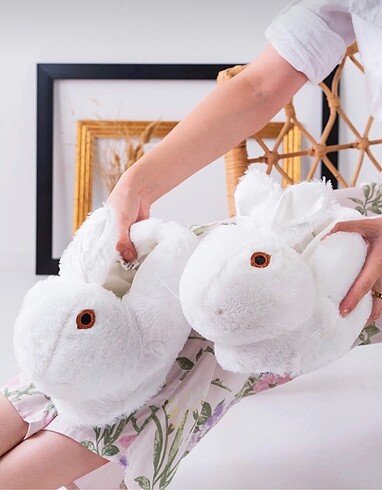 tavsanlı pelus panduf / ev terliği
