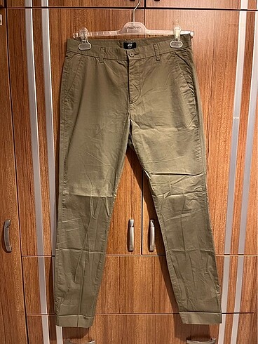 h&m 33 beden haki renk pantalon