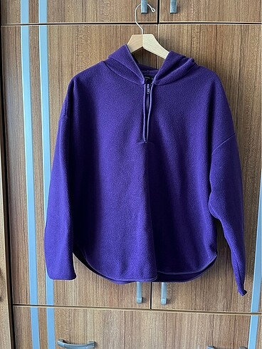 Trendyol & Milla mor peluş sweatshirt s beden
