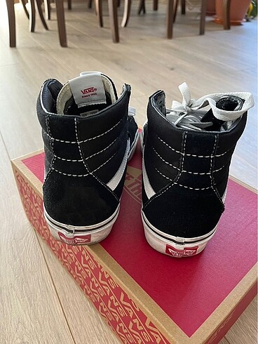 38,5 Beden siyah Renk Vans Sk8-Hi 38.5 numara siyah