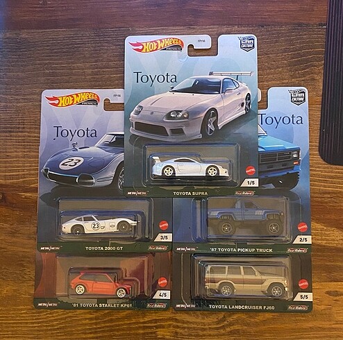 Hotwheels toyota set