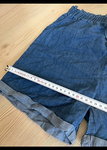 Kız çocuk Gri Mini Denim Şort Rahat Kesim - Görsel 5