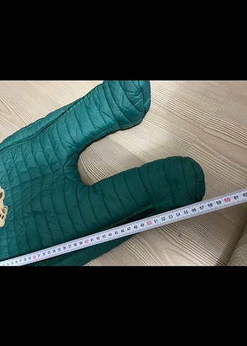 Fermuarlı Turkuaz Bebek Tulumu - Görsel 6