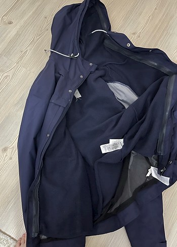 Düğmeli Lacivert Midi Erkek mont - Görsel 14