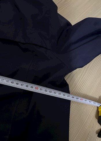 Düğmeli Lacivert Midi Erkek mont - Görsel 12