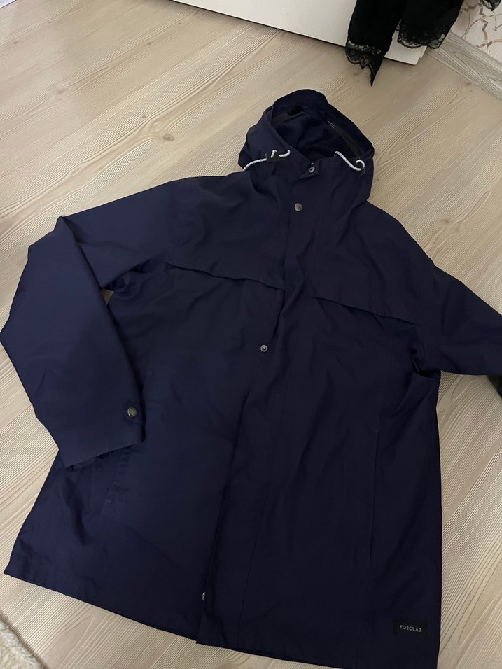 Düğmeli Lacivert Midi Erkek mont - Görsel 3