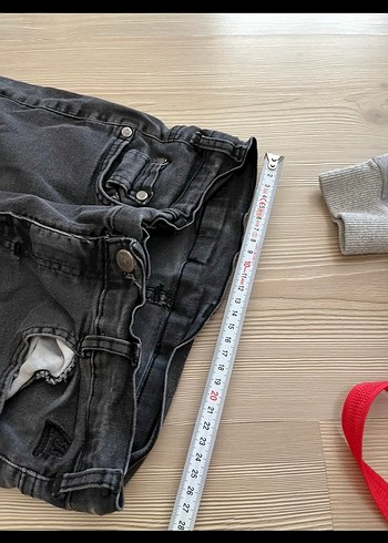 11-12 Yaş Beden gri Renk Gri Erkek Çocuk Kot Pantolon