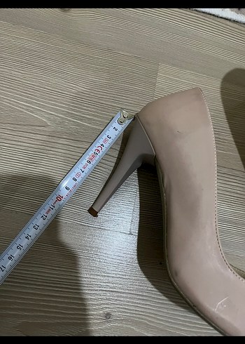 39 Beden ten rengi Renk Colaris Bej Stiletto Topuklu Kadın Ayakkabı