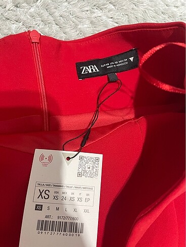 xs Beden Zara elbise