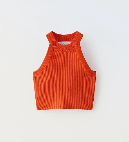 Zara - Ribanalı Halter Üst - Crop 11-12 yaş