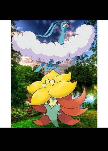 POKEMON POSTER ( ALTARIAN VE GOSSIFLEUR )