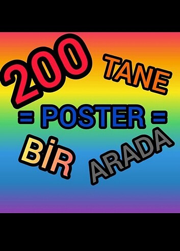 POSTER 200 LÜ SET 3 