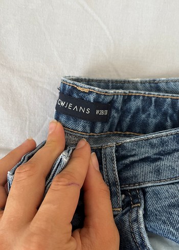 LC Waikiki Kadın Loose Fit Mavi Denim Pantolon