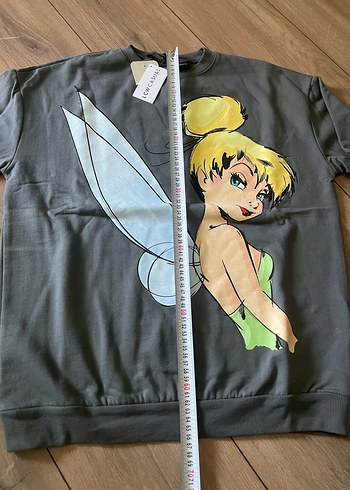 Gri Baskılı Kadın Sweatshirt - Görsel 7