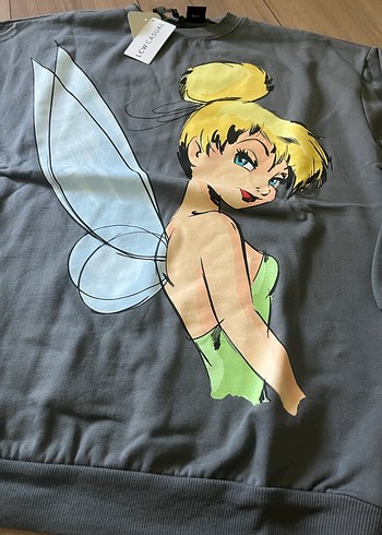 Gri Baskılı Kadın Sweatshirt - Görsel 4