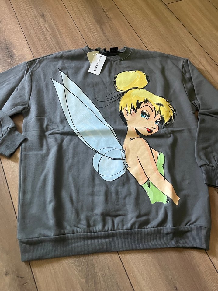 Gri Baskılı Kadın Sweatshirt - Görsel 2