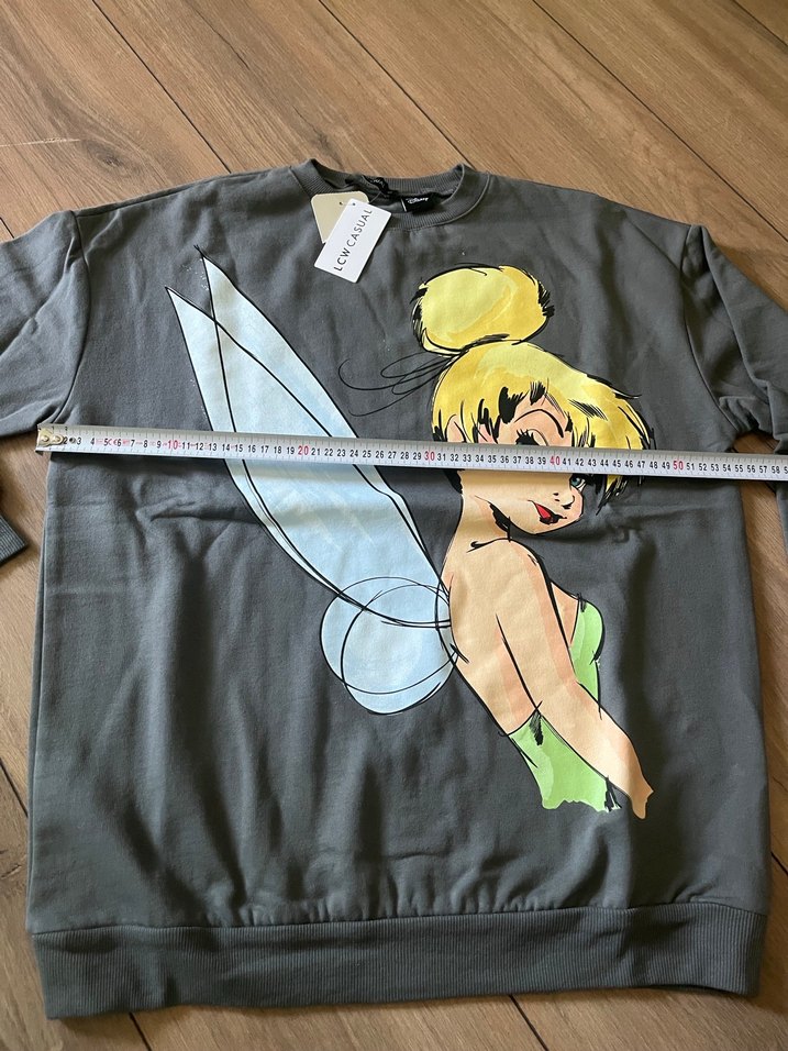 Gri Baskılı Kadın Sweatshirt - Görsel 3