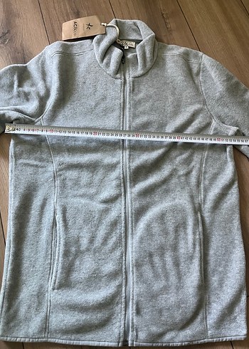 Gri Fermuarlı Erkek Polar Sweatshirt - Görsel 8