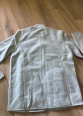 Gri Fermuarlı Erkek Polar Sweatshirt - Görsel 4