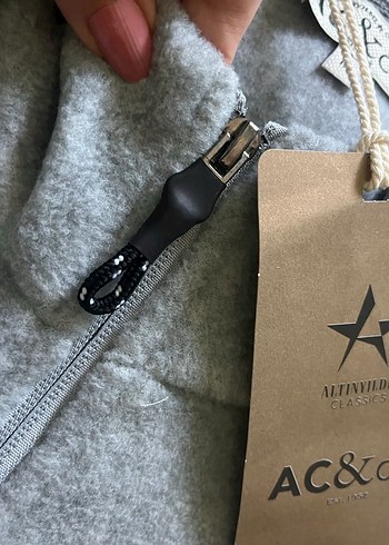 Gri Fermuarlı Erkek Polar Sweatshirt - Görsel 2