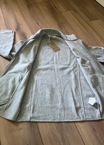 Gri Fermuarlı Erkek Polar Sweatshirt - Görsel 11