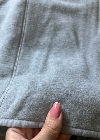 Gri Fermuarlı Erkek Polar Sweatshirt - Görsel 6