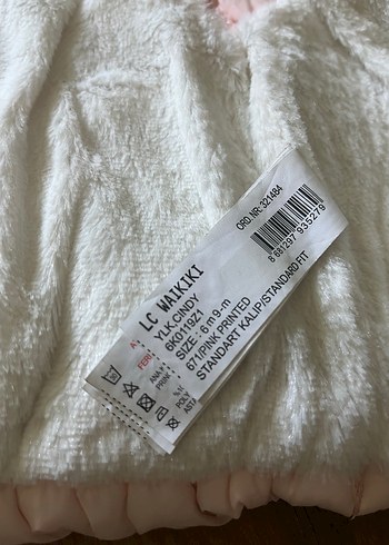 Kız Çocuk Kapüşonlu Düğmeli şişme mont - Görsel 4