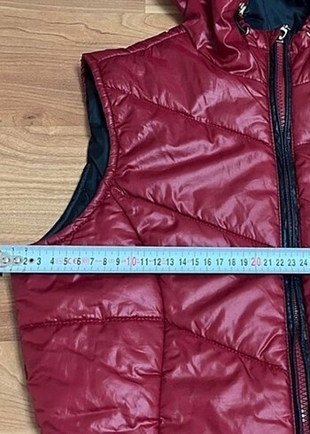 U.S Polo Bordo Kapüşonlu Kadın şişme yelek - Görsel 5