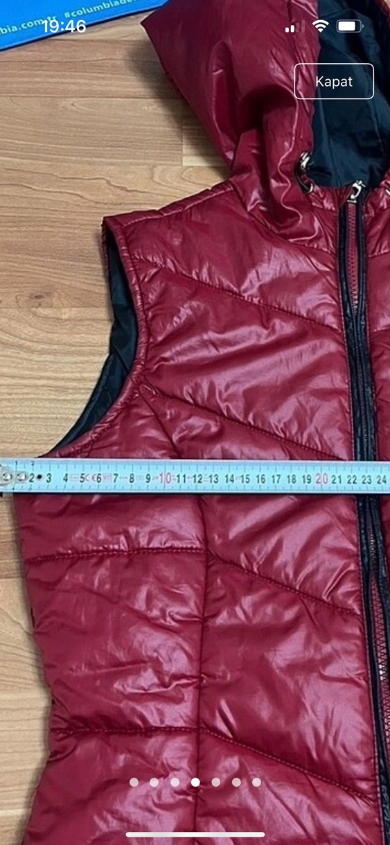 U.S Polo Bordo Kapüşonlu Kadın şişme yelek - Görsel 5