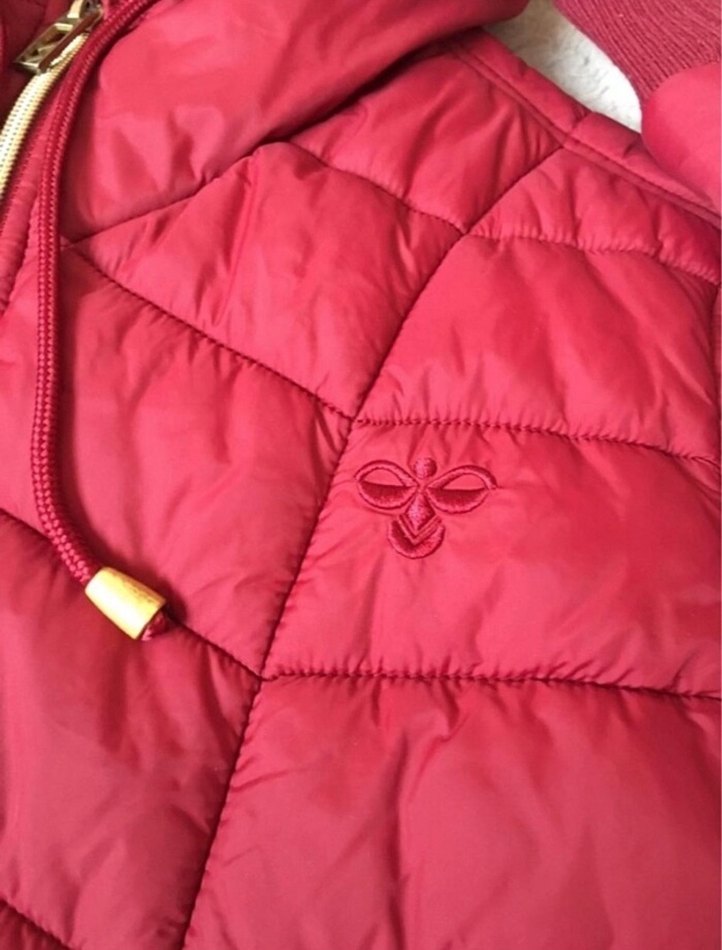 Bordo Fermuarlı Kadın Kışlık mont - Görsel 4