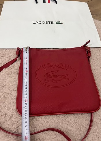 Lacoste Kırmızı Deri Kadın Çanta - Görsel 10