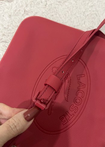 Lacoste Kırmızı Deri Kadın Çanta - Görsel 9