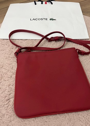 Lacoste Kırmızı Deri Kadın Çanta - Görsel 2