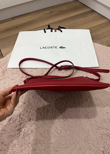 Lacoste Kırmızı Deri Kadın Çanta - Görsel 4