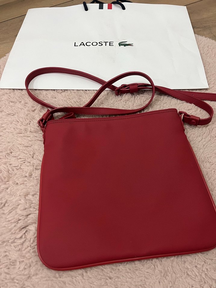 Lacoste Kırmızı Deri Kadın Çanta - Görsel 2
