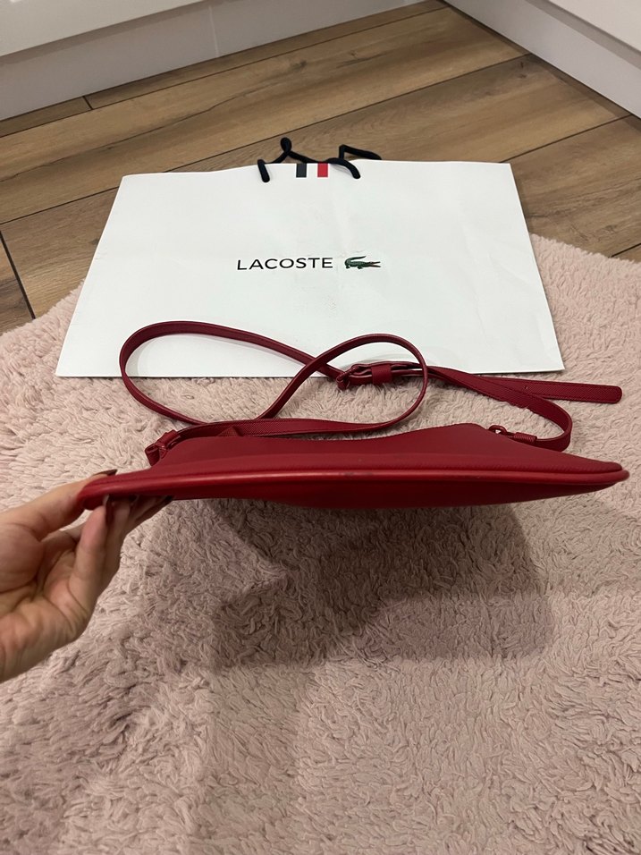 Lacoste Kırmızı Deri Kadın Çanta - Görsel 4