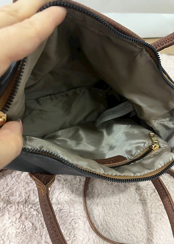 Gri Kahverengi Minimalist Kadın Çanta - Görsel 7